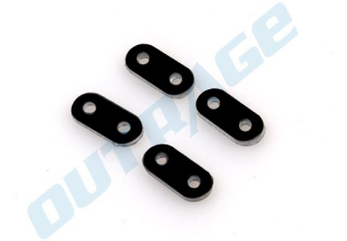 R550066-4 BLACK G10 BREAK AWAY TABS 4PCS - Velocity 50N1/N2/ Fusion 50