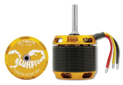 HK-4525-520KV-ULTIMATE BL Motor(6mm/Scorpion)