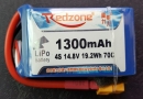 Redzone 4S 1300Mah 70C